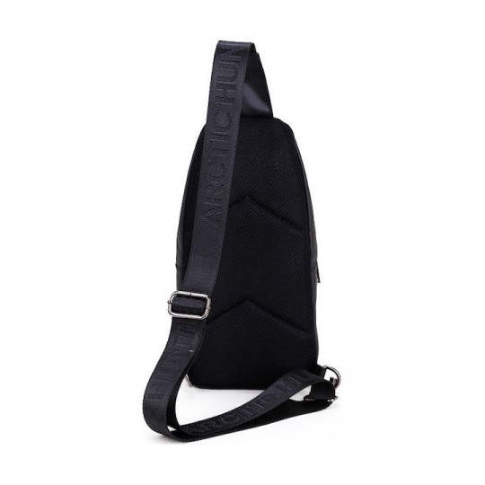 Arctic Hunter XB13006-BK Ανδρική Τσάντα Στήθους Crossbody Αδιάβροχη Μαύρη