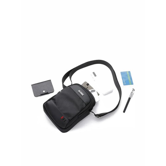 Arctic Hunter Τσάντα Ώμου με Θήκη Tablet Μαύρο (K00063-BK)