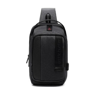 Arctic Hunter Τσάντα Crossbody XB00100-BK USB Αδιάβροχη Μαύρο
