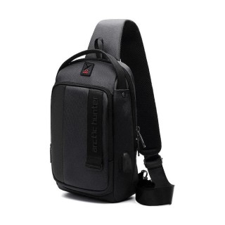 Arctic Hunter Τσάντα Crossbody XB00100-BK USB Αδιάβροχη Μαύρο