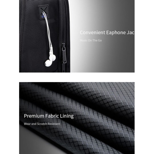 Arctic Hunter B00498 Αδιάβροχη Τσάντα Πλάτης για Laptop 15.6" Μαύρο