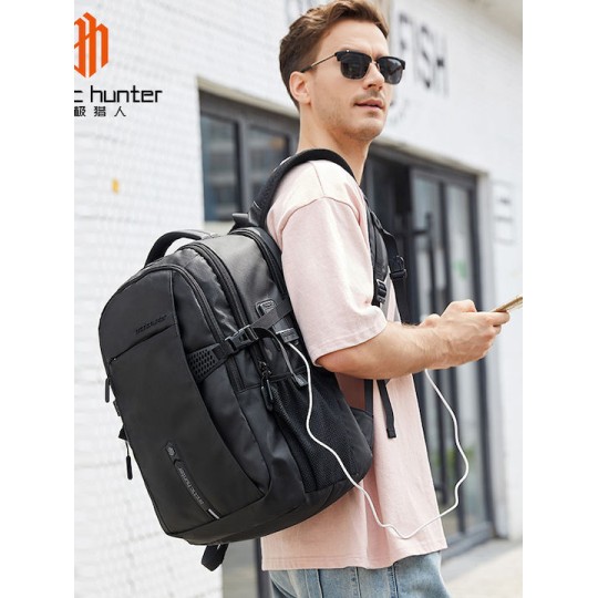 Arctic Hunter Αδιάβροχη Τσάντα Πλάτης για Laptop 15.6" Μαύρο B00388-BK