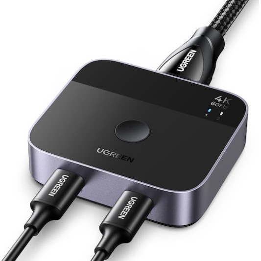 Ugreen USB 2.0 Hub 2 Θυρών με σύνδεση USB-C