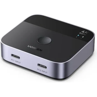 Ugreen USB 2.0 Hub 2 Θυρών με σύνδεση USB-C