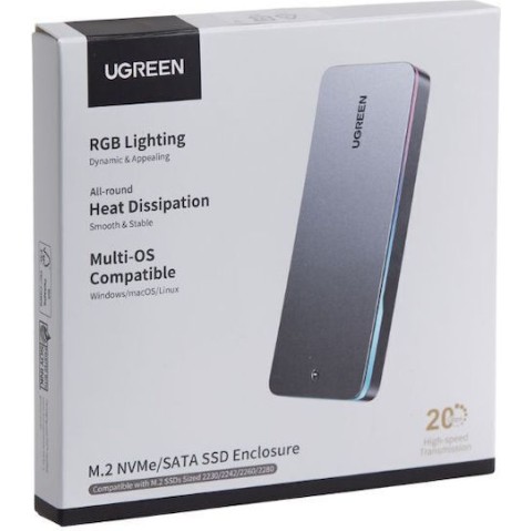 Ugreen Θήκη για Σκληρό Δίσκο SATA III με σύνδεση SATA CM777 25665