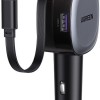 Ugreen Φορτιστής Αυτοκινήτου 75W 1xUSB 1xType-C μαζί με Καλώδιο Ενσωματωμένο Γκρι Χρώμα