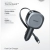 Ugreen Φορτιστής Αυτοκινήτου 75W 1xUSB 1xType-C μαζί με Καλώδιο Ενσωματωμένο Γκρι Χρώμα
