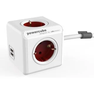 Allocacoc PowerCube 4 Θέσεων με 2 USB-A και Καλώδιο 1.5m Allocacoc PowerCube 4 Θέσεων με 2 USB-A και Καλώδιο 1.5m