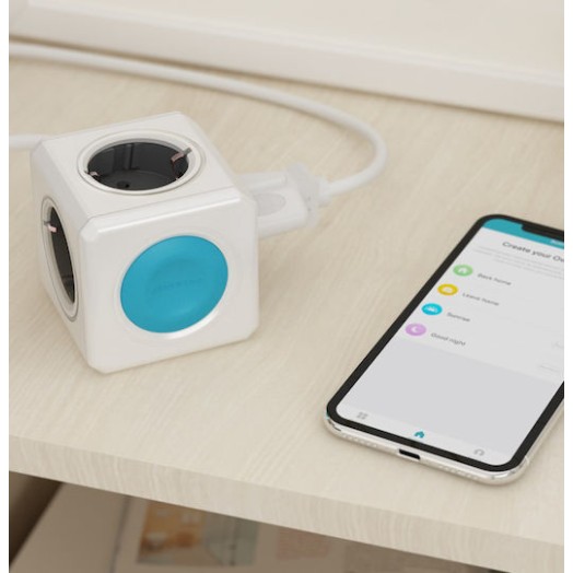 Allocacoc Power Cube 10751 Smart PowerCube 4 Θέσεων με Διακόπτη Γκρι