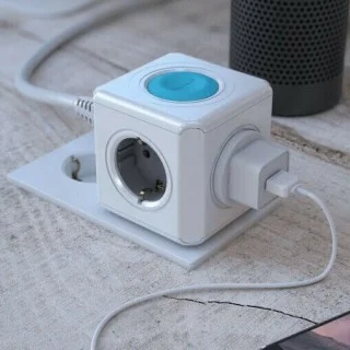Allocacoc Power Cube 10751 Smart PowerCube 4 Θέσεων με Διακόπτη Γκρι
