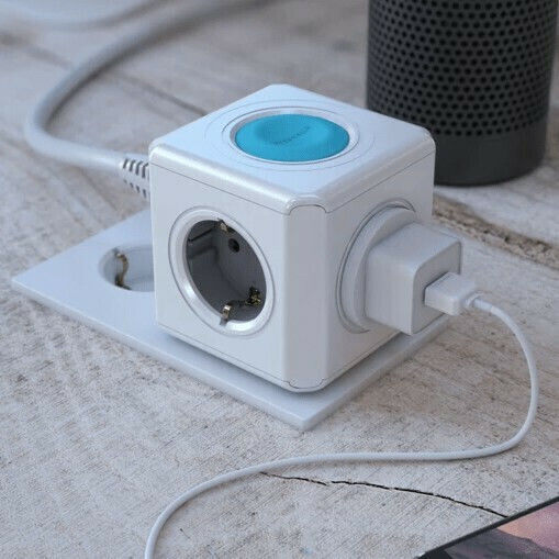 Allocacoc Power Cube 10751 Smart PowerCube 4 Θέσεων με Διακόπτη Γκρι