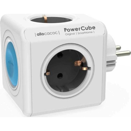 Allocacoc Power Cube 10751 Smart PowerCube 4 Θέσεων με Διακόπτη Γκρι