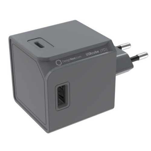 Allocacoc Βάση Φόρτισης με 4 Θύρες USB-A και Καλώδιο USB-C 65W Γκρι (DH1254GY/EUPD65)