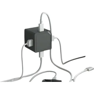 Allocacoc - USB Cube Original - USB A+C - 65W - Γκρι DH1253GY/EUPD65