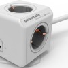 Allocacoc PowerCube 3 Θέσεων με 1 USB-A, 1 USB-C και Καλώδιο 1.5m Γκρι