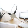 Allocacoc Βάση Φόρτισης με 2 Θύρες USB-A και 2 Θύρες USB-C σε Μαύρο χρώμα (PowerCube Extended)