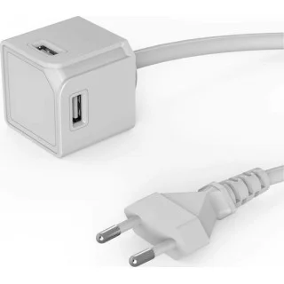 Allocacoc Βάση Φόρτισης με 4 Θύρες USB-A σε Λευκό χρώμα (PowerCube Extended)