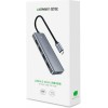 Ugreen CM219 USB 3.0 Hub 5 Θυρών με σύνδεση USB-C Γκρι 70336