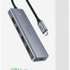 Ugreen CM219 USB 3.0 Hub 5 Θυρών με σύνδεση USB-C Γκρι 70336