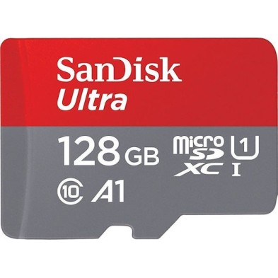 Sandisk Ultra microSDXC 128GB Class 10 U1 A1 UHS-I with Adapter (SDSQUAR-128G-GN6MA)