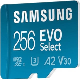 Samsung Evo Select MicroSDXC UHS-I Card Class 10 4K 256GB With SD Adapter (MB-ME256SA/EU)