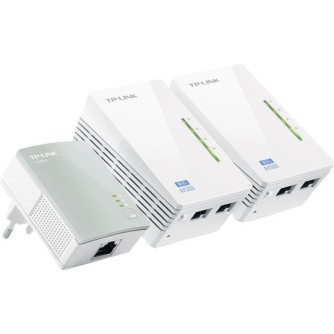 TP-LINK TL-WPA4220T KIT v4 Powerline Triple Wi-Fi 4 and 2 Ethernet Ports