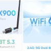 Powertech PT-1386 Ασύρματος USB Αντάπτορας Δικτύου με Αποσπώμενη Κεραία 900Mbps