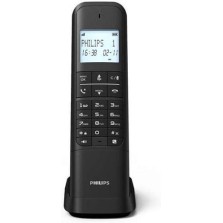 Philips M4701B/GRS Ασύρματο Τηλέφωνο με Ελληνικό Μενού Μαύρο