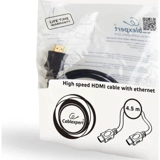 Cablexpert HDMI 1.4 Cable HDMI male - HDMI male 4.5m Μαύρο (CC-HDMI4L-15) Cablexpert HDMI 1.4 Cable HDMI male - HDMI male 4.5m Μαύρο (CC-HDMI4L-15)