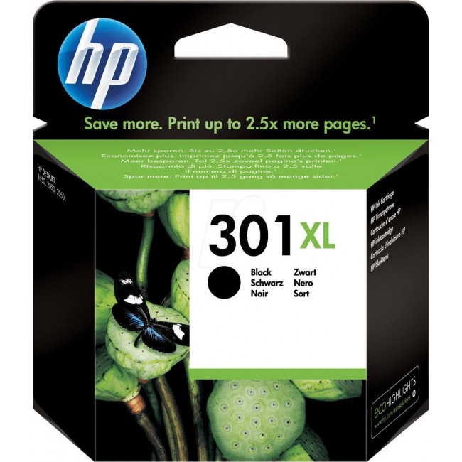 HP 301XL Μελάνι Εκτυπωτή InkJet Μαύρο (CH563EE)