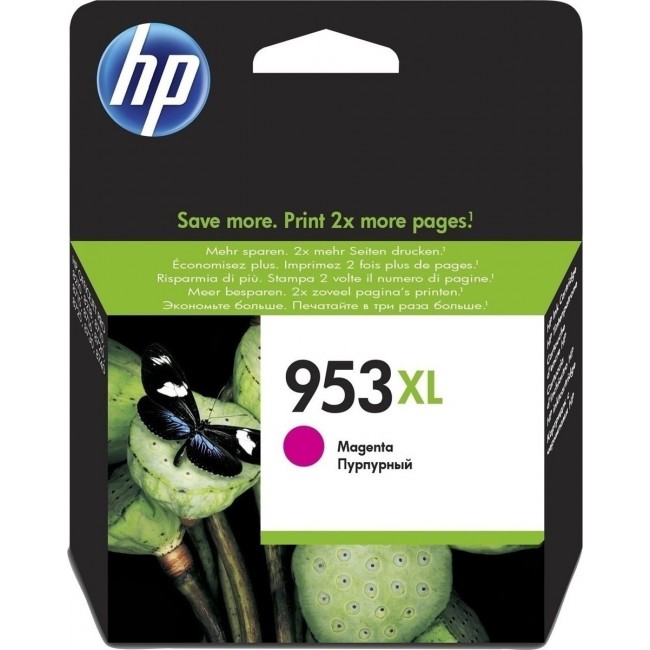 HP 953XL Μελάνι Εκτυπωτή InkJet Ματζέντα (F6U17AE)