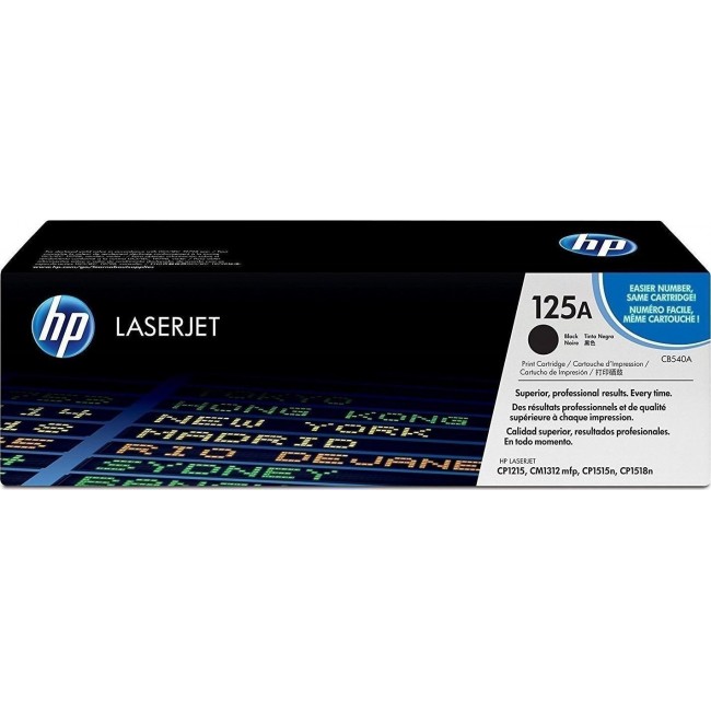 HP 125A Toner Laser Εκτυπωτή Μαύρο 2200 Σελίδων (CB540A)