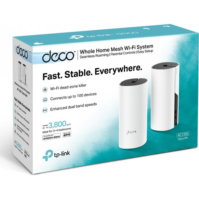 TP-LINK Deco M4 v1 Mesh Access Point Wi-Fi 5 Dual Band (2.4 & 5GHz) σε Διπλό Kit