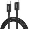 Hoco Regular USB 2.0 Cable USB-C male - USB-C male Μαύρο 1,0m (X23 Skilled)