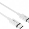 Hoco Regular USB 2.0 Cable USB-C male - USB-C male Λευκόι 1,0m (X23 Skilled)