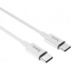 Hoco Regular USB 2.0 Cable USB-C male - USB-C male Λευκόι 1,0m (X23 Skilled)