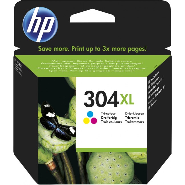 HP 304XL Μελάνι Εκτυπωτή InkJet Πολλαπλό (Color) (N9K07AE)