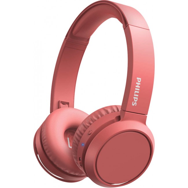 Philips TAH4205 Ασύρματα Bluetooth On Ear Ακουστικά Κόκκινα