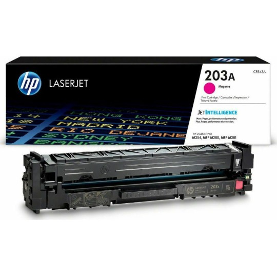 HP 203A Toner Laser Εκτυπωτή Ματζέντα 1300 Σελίδων (CF543A)