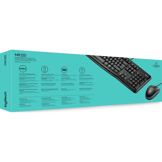 Logitech Desktop MK120 Σετ Πληκτρολόγιο & Ποντίκι (Ελληνικό)