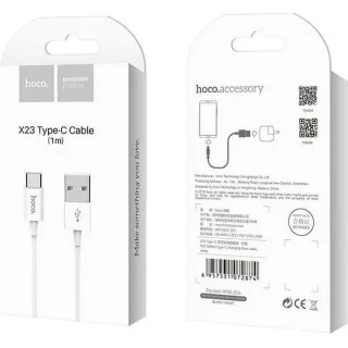 Hoco Regular USB 2.0 Cable USB-C male - USB-C male Λευκόι 1,0m (X23 Skilled) Hoco Regular USB 2.0 Cable USB-C male - USB-C male Λευκόι 1,0m (X23 Skilled)