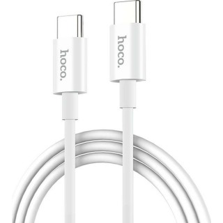 Hoco Regular USB 2.0 Cable USB-C male - USB-C male Λευκόι 1,0m (X23 Skilled)