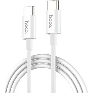 Hoco Regular USB 2.0 Cable USB-C male - USB-C male Λευκόι 1,0m (X23 Skilled)