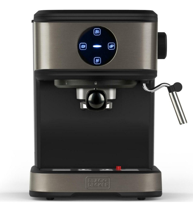 Black & Decker BXCO850E Μηχανή Espresso 850W Πίεσης 20bar Μαύρη