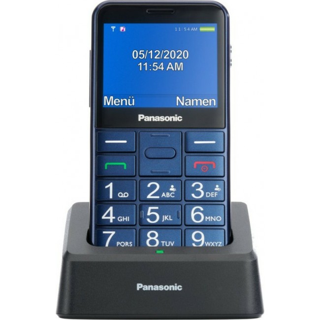 Panasonic KX-TU155 Single SIM Κινητό με Μεγάλα Κουμπιά Μπλε