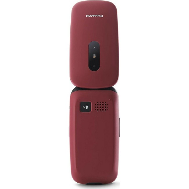 Panasonic KX-TU446 Single SIM Κινητό με Μεγάλα Κουμπιά Κόκκινο