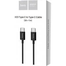 Hoco Regular USB 2.0 Cable USB-C male - USB-C male Μαύρο 1,0m (X23 Skilled) Hoco Regular USB 2.0 Cable USB-C male - USB-C male Μαύρο 1,0m (X23 Skilled)