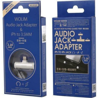 WK Adapter Lightning to Lightning & Jack White WDC-094i