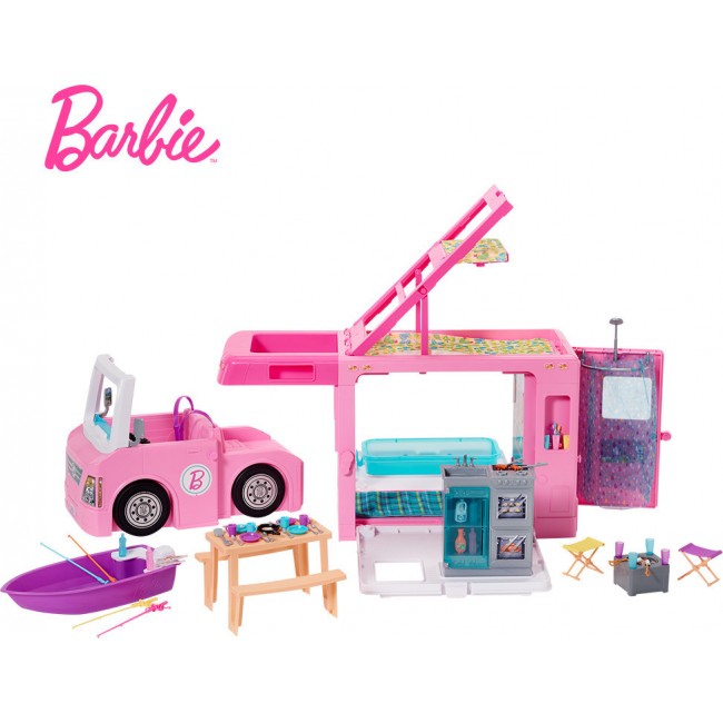 Mattel Barbie 3-Σε-1 Dreamcamper Τροχόσπιτο - GHL93