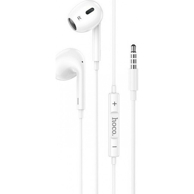 Hoco M1 Max In-ear Handsfree με Βύσμα 3.5mm Λευκό